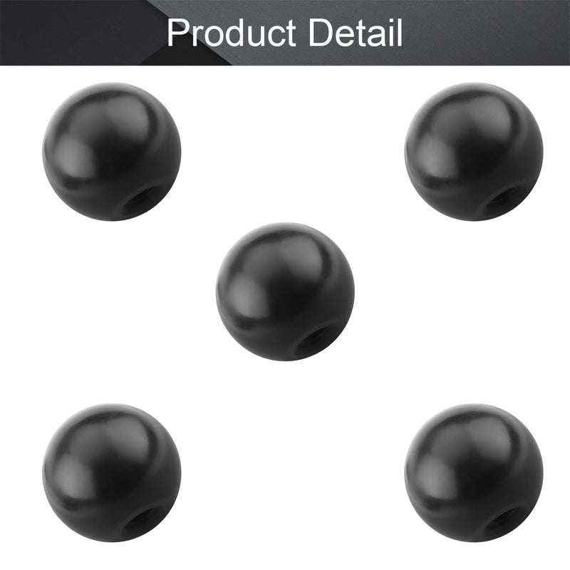 [Australia - AusPower] - Othmro 5Pcs Threaded Ball Knobs, 1.57Inch Dia 0.39Inch Thread M10 Female Thread Black Bakelite Handle Thermoset Ball Knob for Lawn Mowers Exercise Equipment Machinery Valves Spigots (AM10x40) M10x40mm/ 1.57" 