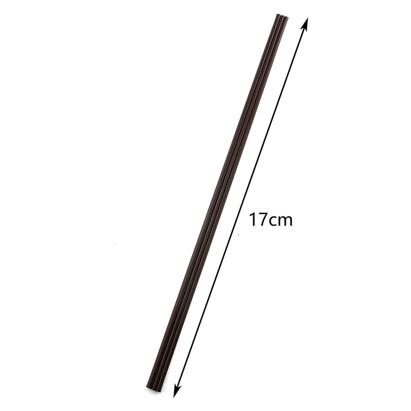 [Australia - AusPower] - TAODAN Coffee Straw 200PCS Brown Disposable Three-Hole Coffee Stirrers Drinking Plastic Straws Stirring Stick for Party Festive Wedding 17cm 