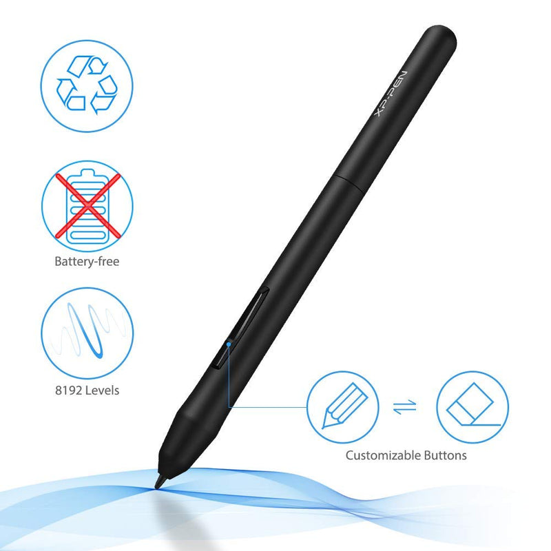 [Australia - AusPower] - Drawing Tablet XP-PEN StarG640 Digital Graphics Tablet 6x4 Inch Ultrathin Tablet with 8192 Levels Battery-Free Stylus Pen Tablet for Mac, Windows and Chromebook (Drawing and E-Learning/Online Classes) 