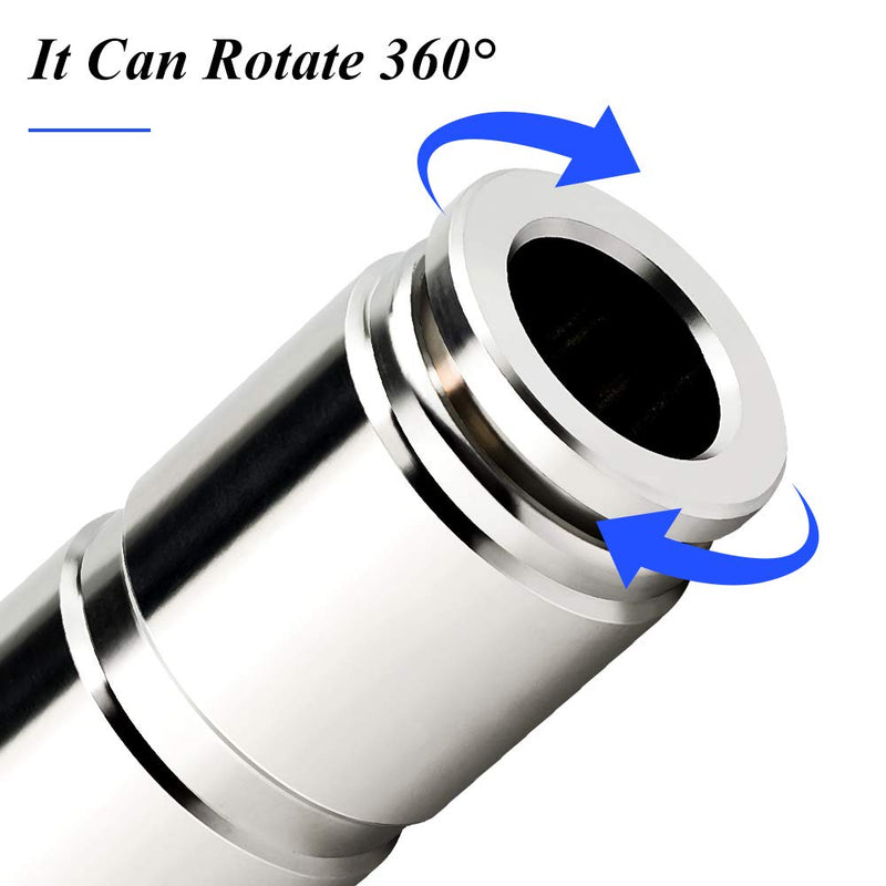 [Australia - AusPower] - TAILONZ PNEUMATIC 304 Stainless Steel Straight - 6mm Tube OD Push to Connect Tube Fittings Push Lock PU-6 (Pack of 1) 6mm OD 