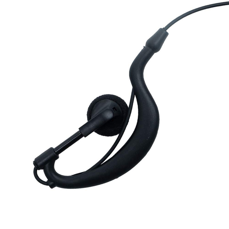[Australia - AusPower] - Klykon CLS 1410 Earpiece,G Shape Earpiece Headset with Mic Ptt Compatible with Motorola Cls1110 Cp200 Cls1410 Cp185 Cp200d Rdm2070d Walkie Talkie 2 Way Radio 2 Pin 