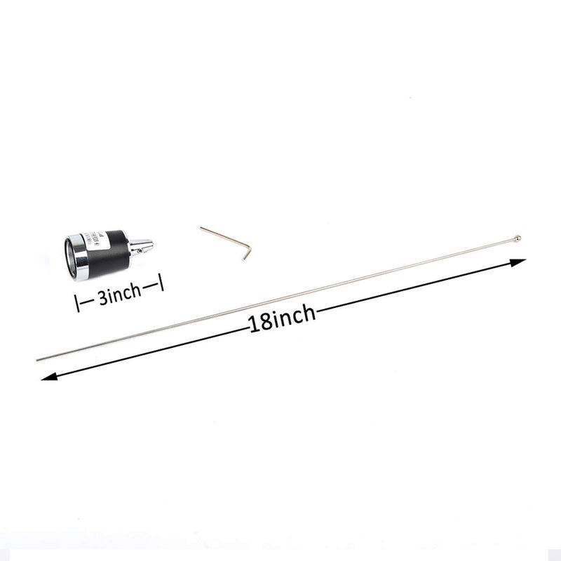 [Australia - AusPower] - HYS Dual-Band NMO 20 inch Antenna VHF 144 & UHF 430 MHz Antennas for Motorola Kenwood Icom Vertex Blackbox HYT Hytera V/U Mobile Radios 