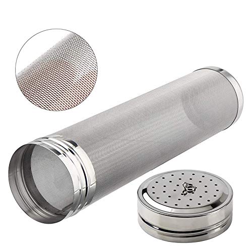 [Australia - AusPower] - Beer Dry Hopper Filter,ProMaker Stainless Steel Hop Strainer Micron Mesh Beer Filter Cartridge (2.8 X 11.8 inch) 2.8 X 11.8 inch 