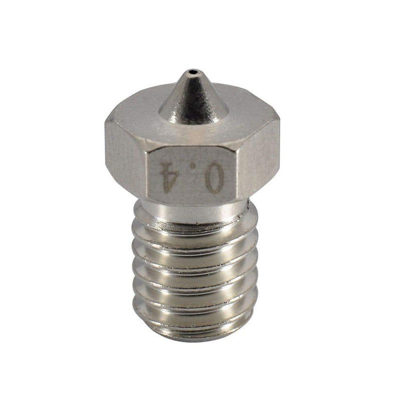 [Australia - AusPower] - Upgrade Plated Wear Resistant M6 Thread Brass Nozzle Pack 0.4mm for 1.75mm V6 Hotend Titan Aero Extruder Prusa I3 MK3 MK3S Anycubic I3 Mega S/Zero 2.0 / Vyper 3D Printer (4x0.4mm) 4x0.4mm 