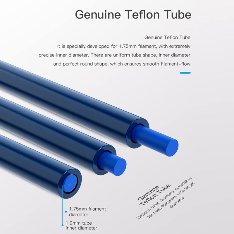 [Australia - AusPower] - Creality Official 1M Capricorn Teflon Tube PTFE Bowden Tubing 1.75mm Filament, Low Friction for Ender 3 Ender 3 Pro Ender 3 V2, Ender 5 Ender 5 Pro, CR-10, CR-6 SE All FDM 3D Printer of Creality Capricorn Teflon Tube 1M 