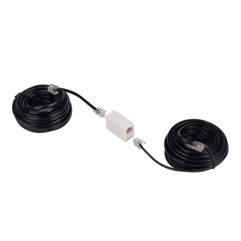 [Australia - AusPower] - RJ11 Coupler, Straight Telephone Inline Coupler RJ11 6P4C Inline Keystone Jack Female to Female Straight Telephone Cable Cord Extension Adapter White 5 Pack White 5Pack 