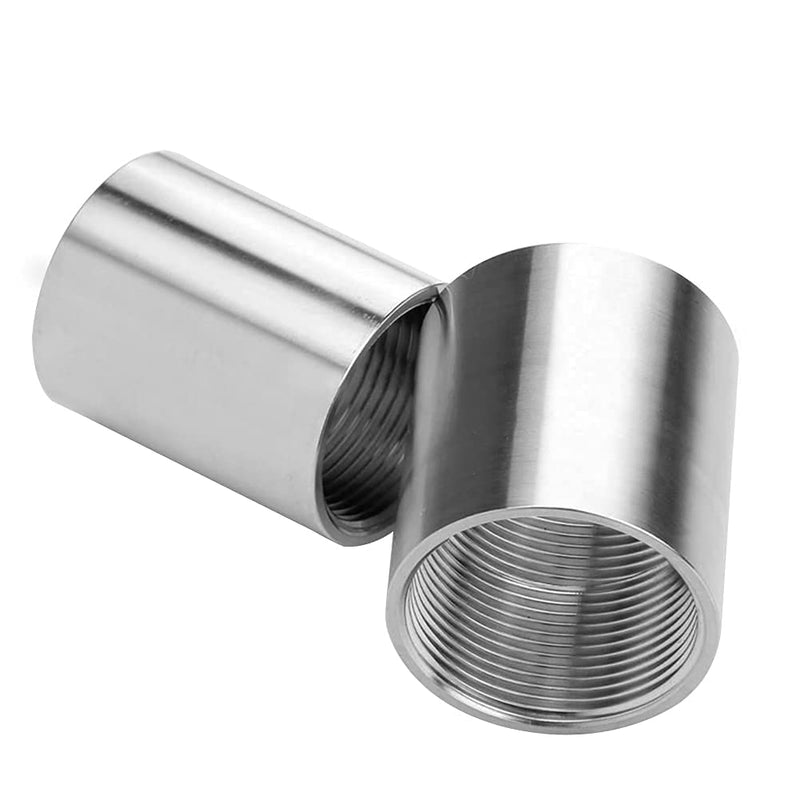 [Australia - AusPower] - Beduan Stainless Steel Cast Pipe Fitting, Coupling, 1/2" x 1/2" Female Threaded (1" Length) 1/2" Female x 1" Length Pack of 1 