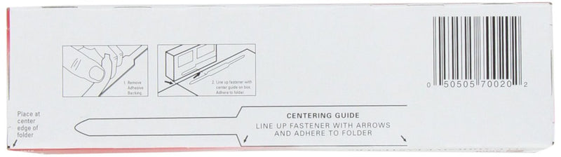 [Australia - AusPower] - ACCO Self-Adhesive Fasteners, 2" Capacity, Economy, 100 Fasteners/Box (70020), Silver (A7070020) 