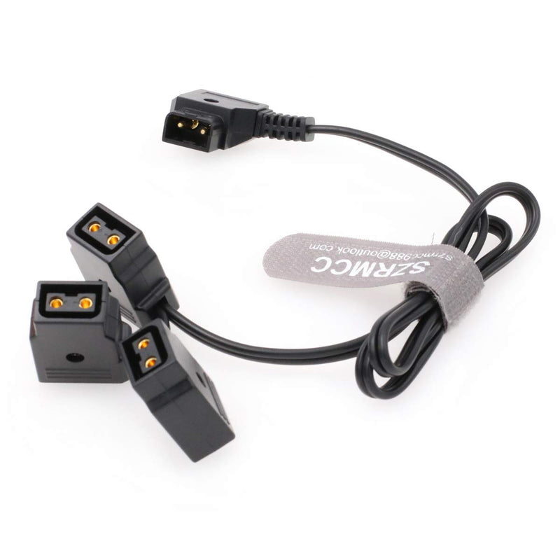 [Australia - AusPower] - SZRMCC D-Tap Male to 3 D-Tap Female Multi Hub Splitter PowerTap Cable for Anton Bauer V-Mount Gold Mount Batteries 