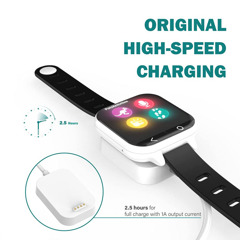[Australia - AusPower] - TUSITA [2-Pack] Charger Dock Compatible with Verizon Gizmo Watch 2 / Gizmo Watch 1 - Magnetic USB Charging Cable 3.3ft /100cm - Kids Smartwatch Accessories 