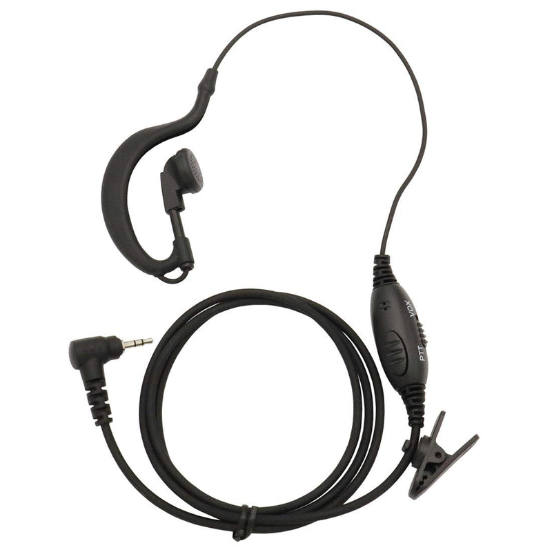 [Australia - AusPower] - GoodQbuy 2Pcs Clip Ear Headset/Earpiece Mic is Compatible with Uniden GMR 2 Two Way Radio Walkie Talkie 