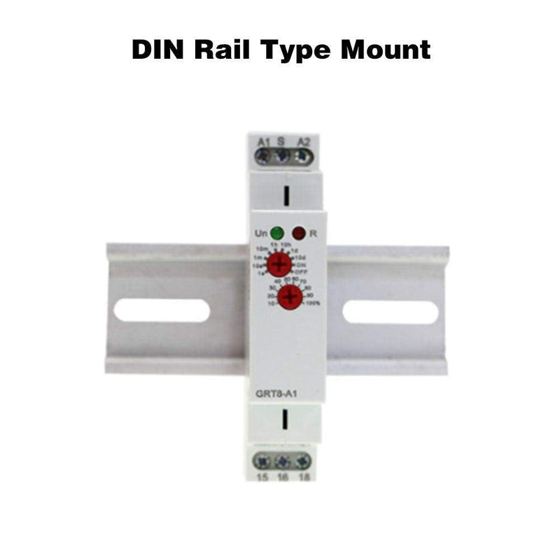 [Australia - AusPower] - GRT8-B1 AC/DC 12V~240V Delay Time Relay Mini Power Off Delay Time Relay DIN Rail Type with LED Indicators 