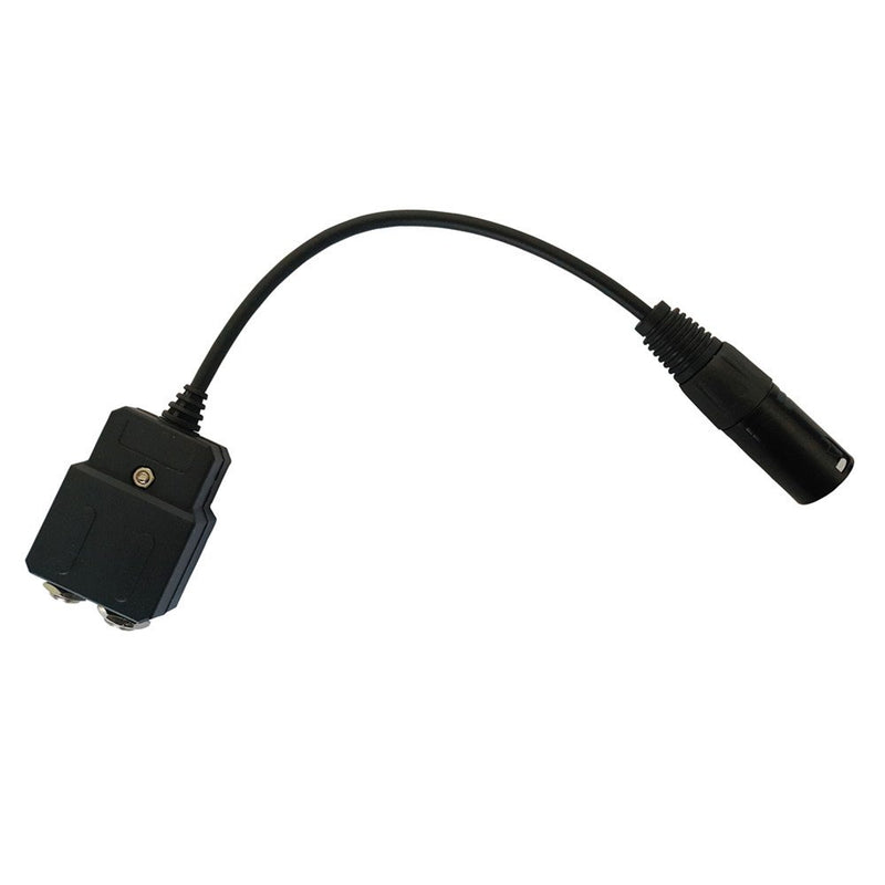 [Australia - AusPower] - UFQ GA-AB aviation headset GA dual plugs to Airbus XLR 5 pin male adapter GA twin connectors to 5 pin male airbus XLR connector aviation headset adapter free with super high density sponge with O ring 