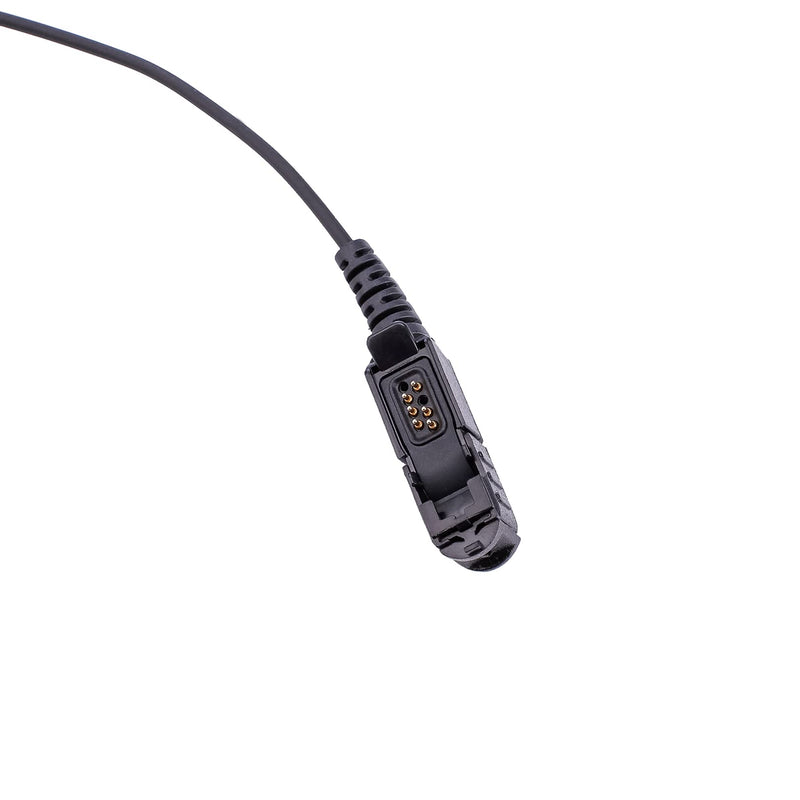 [Australia - AusPower] - POFENAL Single-Wire Walkie Talkie Earpiece Compatible for XPR3500 XPR3500e XPR3000 XPR3300 XPR3300e with PTT Mic Tansparent Air Acoustic Tube Headset (Acoustic Tube) 
