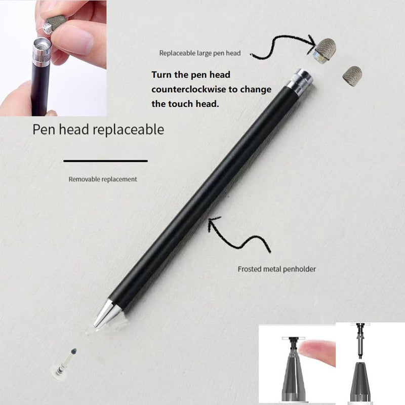 [Australia - AusPower] - Stylus Pens for Touch Screens(3 Pack), 6 Replaceable TipsHigh Precision Capacitive Stylus Pen for iPad iPhone Android Tablets and All Universal Touch Screen Devices 
