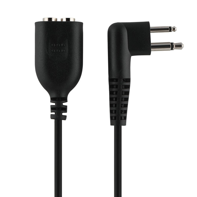 [Australia - AusPower] - 2 Pin Mic Cable Microphone Headset Male to Female Extension Cord for Walkie Talkie 