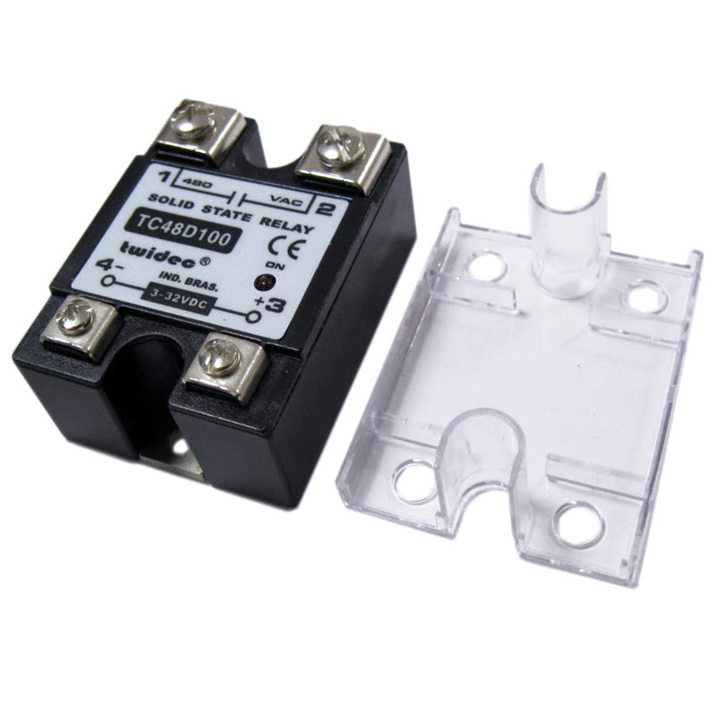 [Australia - AusPower] - Twidec/Output Single Phase SSR Solid State Relay 100A 3-32V DC to 24-480V AC SSR-100DA 