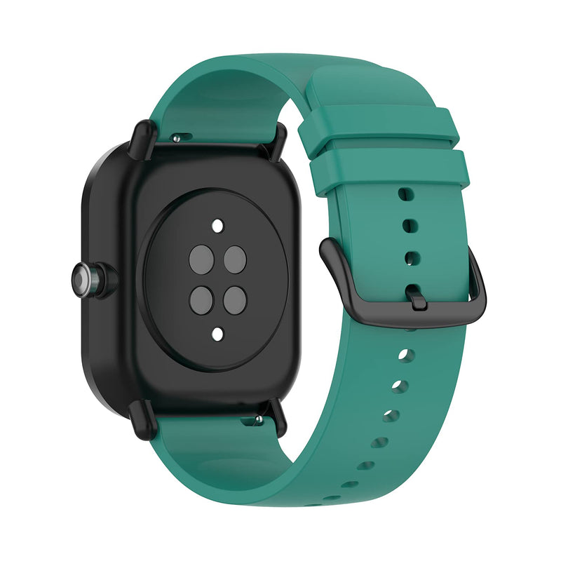 [Australia - AusPower] - Fit for Amazfit GTS 3 Bands for Women Men, 20mm Amazfit GTS 2e Quick Release Soft Silicone Replacement Watch Bands Straps Wristbands Bracelet Fit for Amazfit Bip lite Smartwatch Green-1 