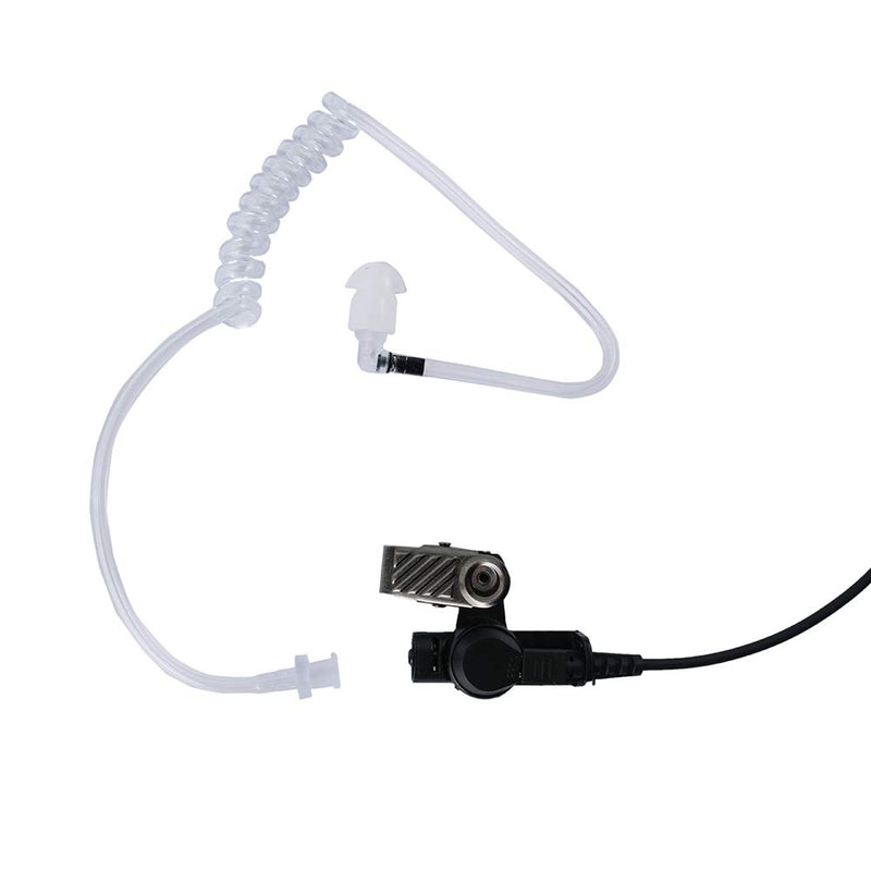 [Australia - AusPower] - Klykon 2 Wire Covert Acoustic Tube Earpiece with Mic Ptt Compatible with Kenwood Baofeng Puxing Wouxun 2 Way Radio Walkie Talkie 