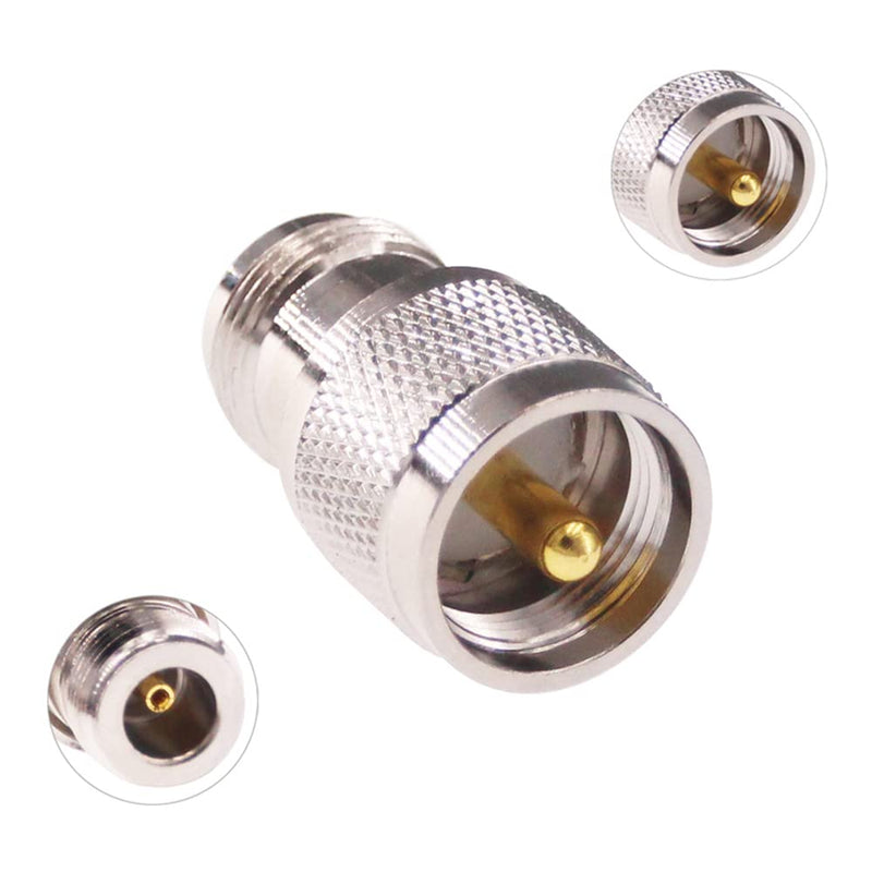 [Australia - AusPower] - RFaha 4pcs N Type Male/Female to UHF PL-259 SO-239 M/F RF Coaxial Adapter Connector Kit(F36-4) 