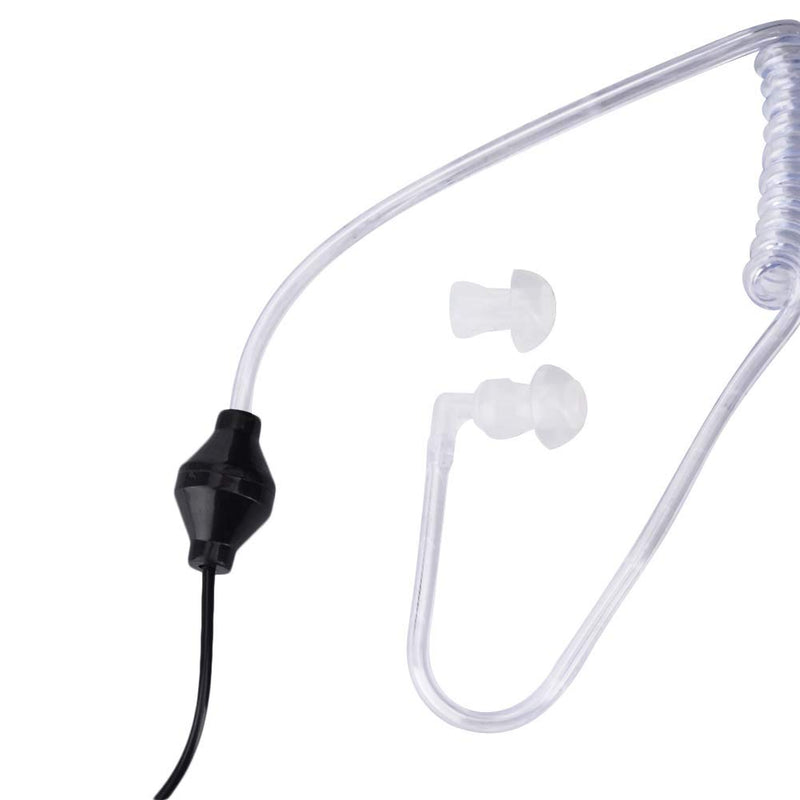[Australia - AusPower] - Talkie Headset, Talkie Earpiece for 2pin Walkie Earphone with Built-in Microphone PTT Headset Walkie Talkie Earpiece for K Head Walkie Talkie Radio Two Way Radio Talkie Headset Noise Canceling 