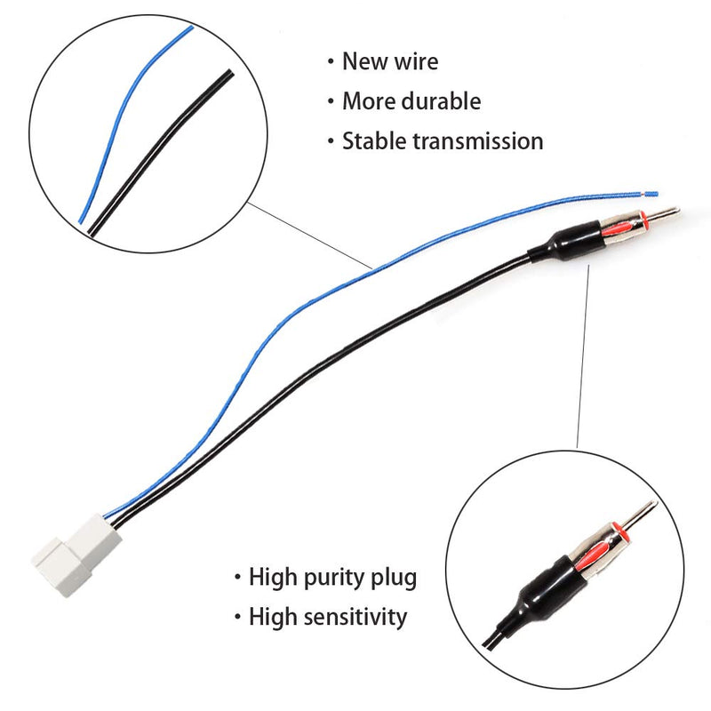 [Australia - AusPower] - Anina Car Stereo Radio Antenna Adapter Factory Antenna Cable to Aftermarket Radio Receivers for 2011-2016 Honda CRV, Honda Odyssey, Honda CRZ, Honda Pilot 