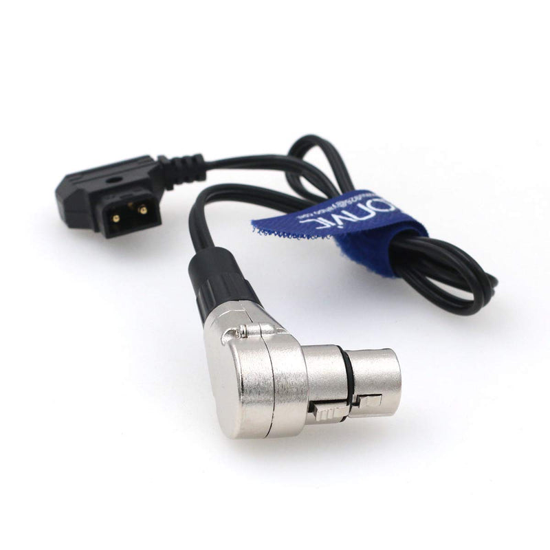 [Australia - AusPower] - Eonvic D-Tap Male to 4 Pin XLR Female Right Angle Adapter Power Cable for DSLR Camcorder (Straight Cable) straight Cable 