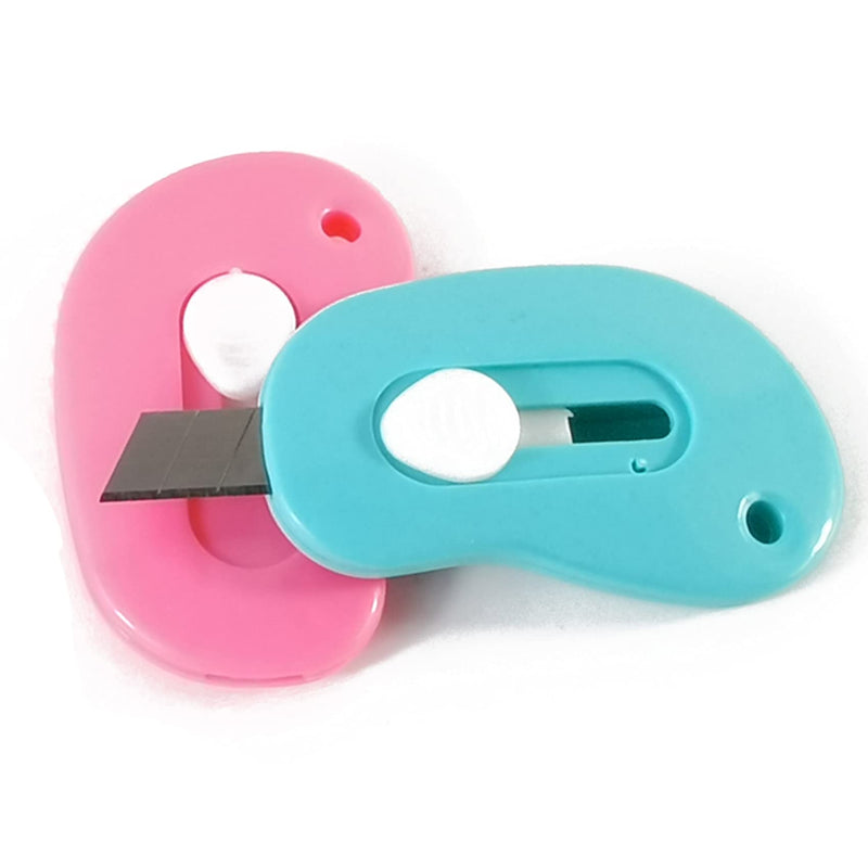 [Australia - AusPower] - YOOHUA 25PCS Mini Retractable Utility Knife Box Cutter Letter Opener, Random Color 
