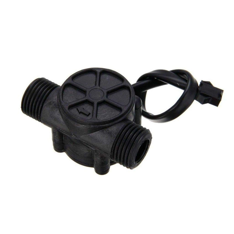 [Australia - AusPower] - DAOKI 2Pcs Water Flow Sensor 1-30L/min 1/2" Control Fluid Flowmeter Switch G1/2 Counter 1-30L/min Meter for Arduino Flowmeter Measure Temperature Instrument 
