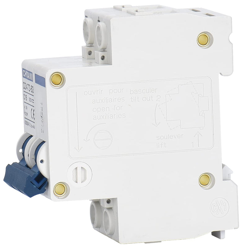 [Australia - AusPower] - DC Miniature Circuit Breaker, 2 Pole 1000V 10 Amp Isolator for Solar PV System, Thermal Magnetic Trip, DIN Rail Mount, Chtaixi DC Disconnect Switch C10 10A 