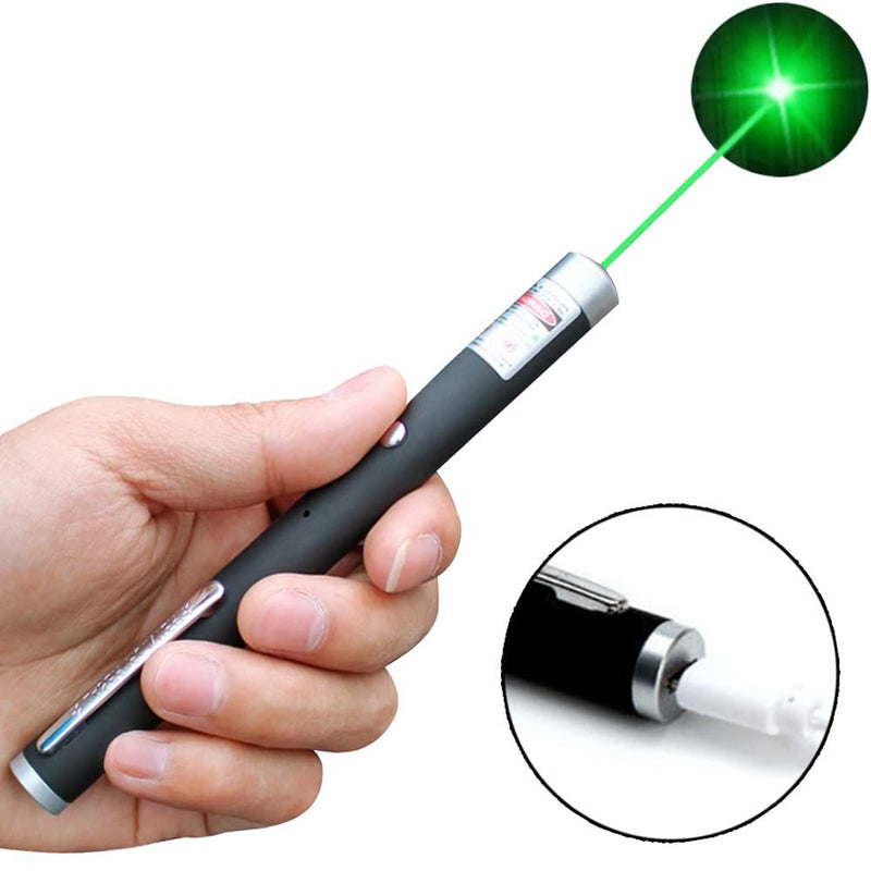 [Australia - AusPower] - Pointer for Cats Toys USB Rechargeable Pet Interactive Toys with Green Laser Pointer Remotes for Indoor Classroom Interactive Teaching (Green, USB 1 Pack) 