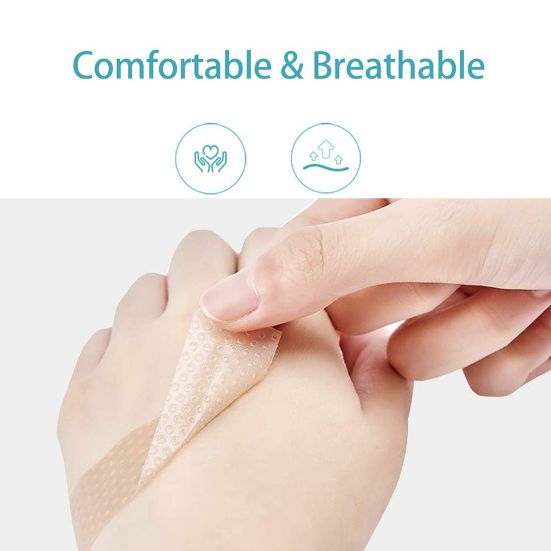 [Australia - AusPower] - Dimora Soft Waterproof Silicone Tape with Easy Tear Design, Adhesive, Comfortable Breathable Pain-Free Removal Tape, Medical Grade（1.6in x 59 in),1 Roll 
