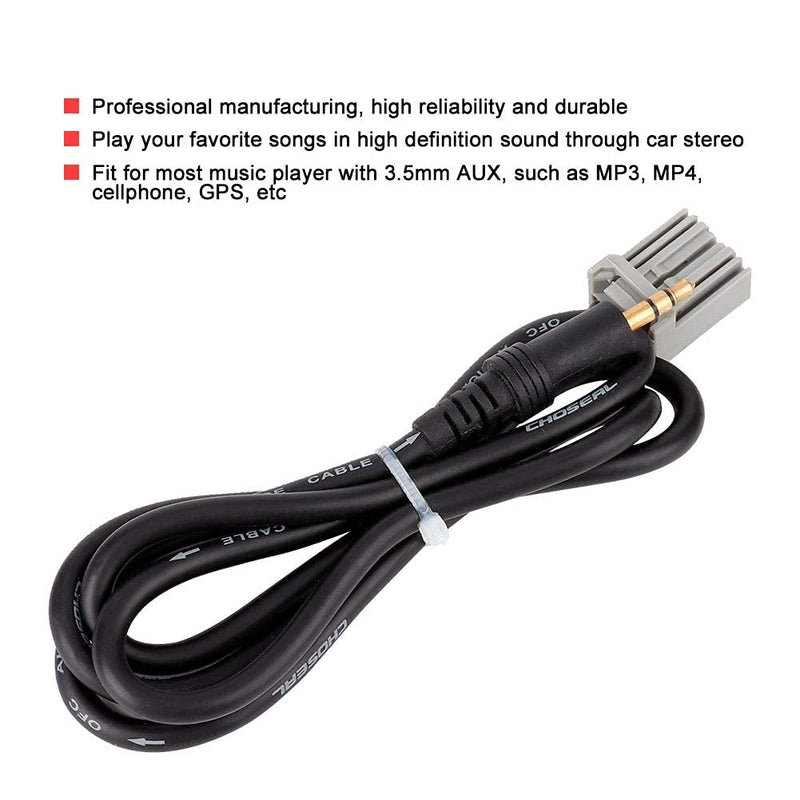 [Australia - AusPower] - KIMISS Audio Cable, 3.5mm Audio Car GPS Cable AUX Adapter for Civic 2006-2013 CRV Accord Input Connector 