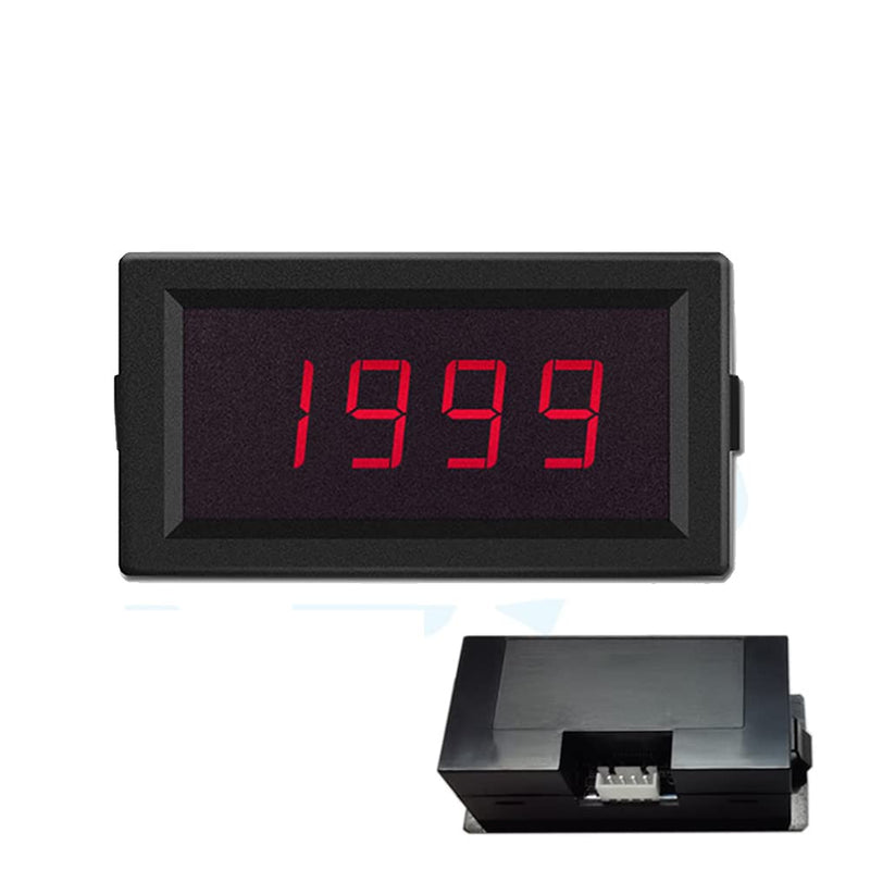 [Australia - AusPower] - Taidacent Ohm Meter Resistance Tester Ohmmeter Digital DC Resistance Measuring Instrument Fixture Resistance Measure Panel Meter (200 Ohm, DC12V with Cover) 200 Ohm 