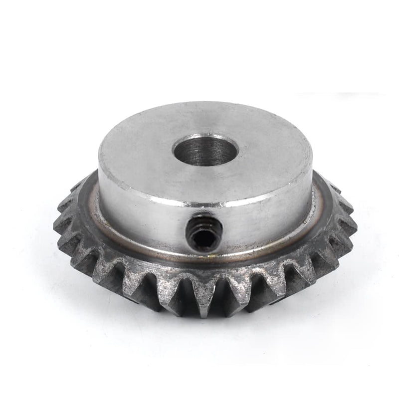 [Australia - AusPower] - PGFUN 2 Pcs 1.5M 20 Teeth 8/10/12/14/15/16mm Shaft Hole Tapered Bevel Gear 1: 1# 45 Steel 1.5 Module 90 Degree Steering Gear with M5 Fixing Hole (12mm) 12 mm 