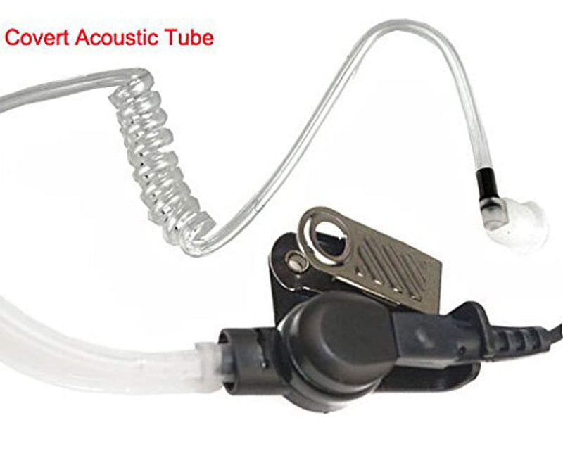 [Australia - AusPower] - 3'2 Wire Earpiece Mic Headset Mic Acoustic Tube Noise Reduction Reinforced Compatible with Motorola XPR6000 XPR6500 XPR6550 XPR7000 XPR7550 XiR P8200 XiRP8268 APX1000 APX6000 APX8000 Two Way Radio 