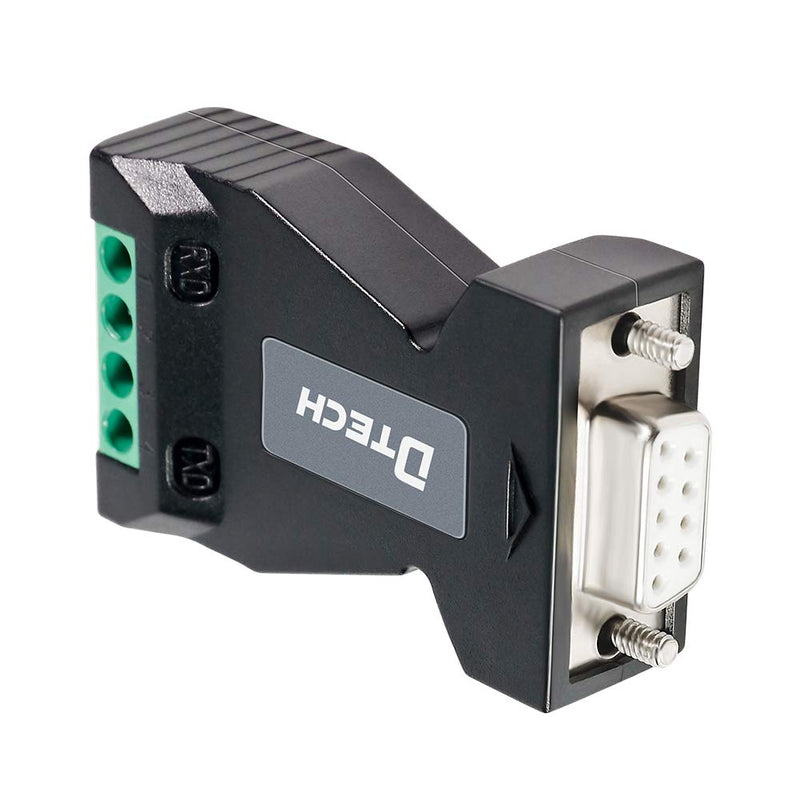 [Australia - AusPower] - DTECH RS232 to RS485 Converter Serial Adapter with 4 Position Terminal Block for Long Haul Data Communication Supports 600W Anti-Surge 