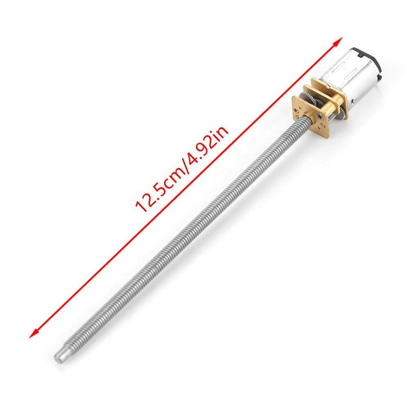 [Australia - AusPower] - DC 6/12V N20 Metal Speed Reduction Motor Micro Electric Motor With Long Output Shaft M4 x 100mm(12V 600RPM) 