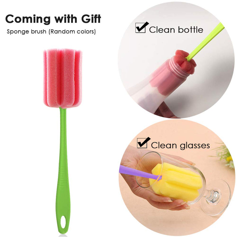 [Australia - AusPower] - Condiment Squeeze Bottle Sauce Squeeze Squirt Bottle for Kitchen Plastic Syrup Salad Dressing Container Food Dispenser for Oil Ketchup Griddle Hot Sauce Catsup Pancake Art 16 OZ, Pack of 3 Brown, 3 