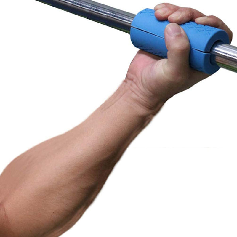 [Australia - AusPower] - IADU Barbell Grips-Thick Bar Grips for Weightlifting 1 inch-Dumbbell Handles Stress Relieve Barbell Grip Hand Protector Pull up Tape Arm Blaster Adapter for Standard Hex/Bicep/Tricep/Threaded. 