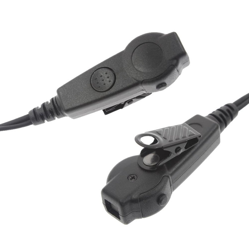[Australia - AusPower] - RUKEY 2 Pin G Shape Ear Hook Earpiece Headset with PTT Mic for Kenwood Baofeng Wouxun Linton Puxing Weierwei Quansheng HYT TYT 