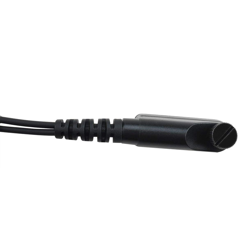 [Australia - AusPower] - KS K-STORM PD682 Acoustic Tube Earpiece Headset Compatible with Hytera Radio PD600 PD602 PD662 PD680 PD685 X1p X1e etc, PU Material, Black 