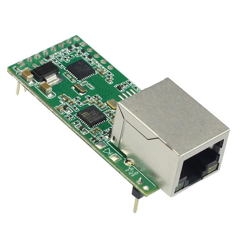 [Australia - AusPower] - PUSR USR-TCP232-T2 Tiny Serial Ethernet Converter Module Serial UART TTL to Ethernet TCPIP Module Support DHCP and DNS (1Piece) 1Piece 