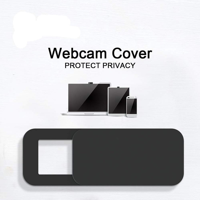 [Australia - AusPower] - Webcam Cover, (3-Pack) Ultra Thin Design Webcam Cover Slide for Laptop, MacBook, iPhone, iMac, iPad, Smartphone, Protect Your Privacy and Security - (Black) 