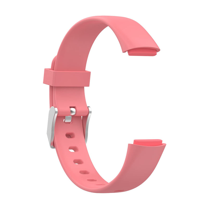 [Australia - AusPower] - eiEuuk Watch Bands Compatible with Fitbit Luxe Smartwatch,Thin Soft Silicone Wristbands Replacement for Fitbit Luxe Women Men 2021,SmallLarge, Lavender&Sand powder&Pink 