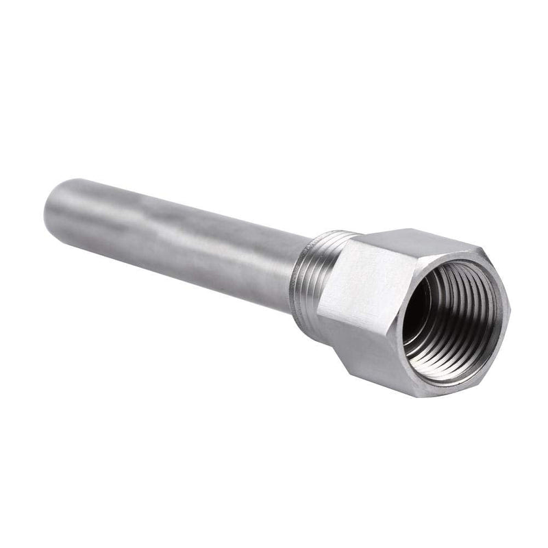 [Australia - AusPower] - Stainless Steel Thermowell 1/2"NPT Threads for Temperature Sensors Thermowells for Temperature Instruments Thermometer 