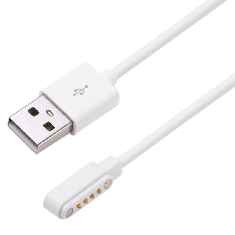 [Australia - AusPower] - Charging Cable For Smart Watch Models: GT88, GT68, KW08, KW18, KW88, KW98, KW99, KW 28, FS08, GV68 & KW06. A 4 Pin Magnetic Suction USB Charging Cable For Bluetooth Smartwatches 