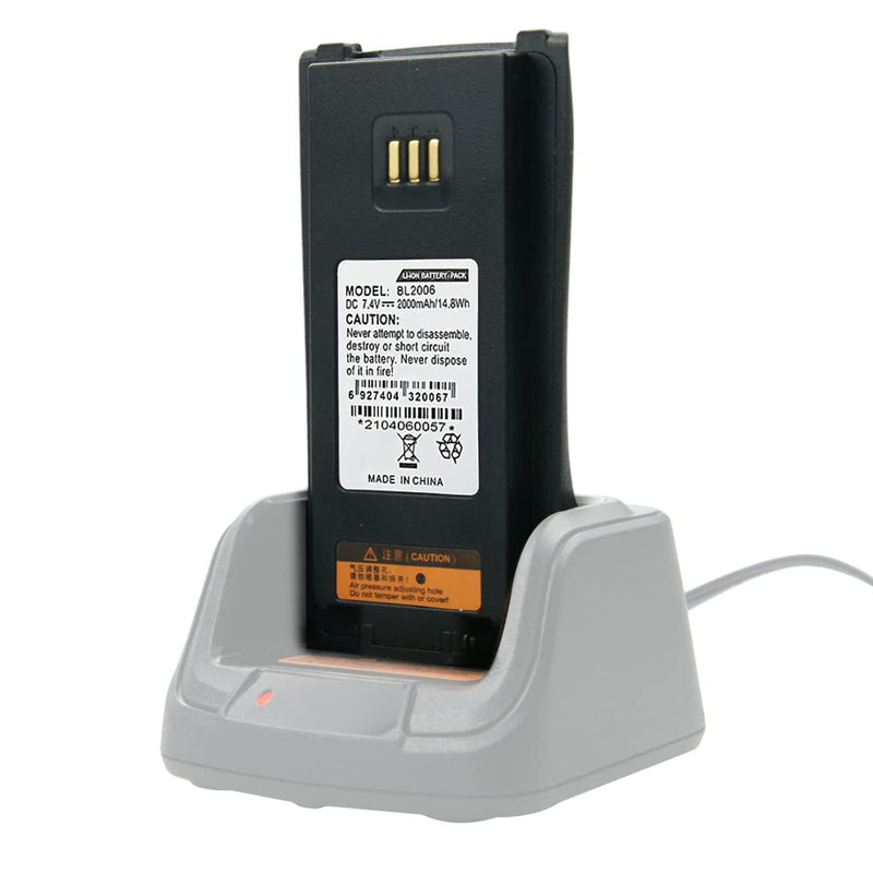 [Australia - AusPower] - BL2008 BL2503 BL2006 HYT Battery 2000mAh Replacement Battery for HYTERA DMR PD-702 PD506 PD606 PD700 PD780 PD782 Portable Two Way Radio Battery 