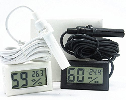 [Australia - AusPower] - Actopus LCD Digital Mini Thermometer Humidity Tester Hygrometer Temp Gauge Temperature Meter Monitor with Probe 