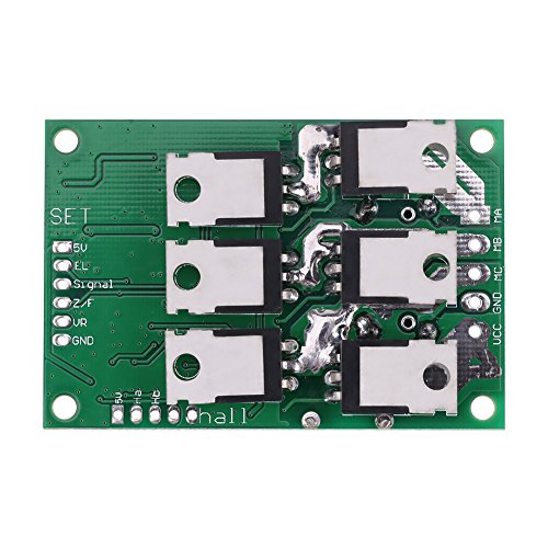 [Australia - AusPower] - DC 36-72V 15A 700W Brushless Motor Controller Reversible Hall Balanced Car DC Motor Driver Board PWM with Speed Regulation Function 